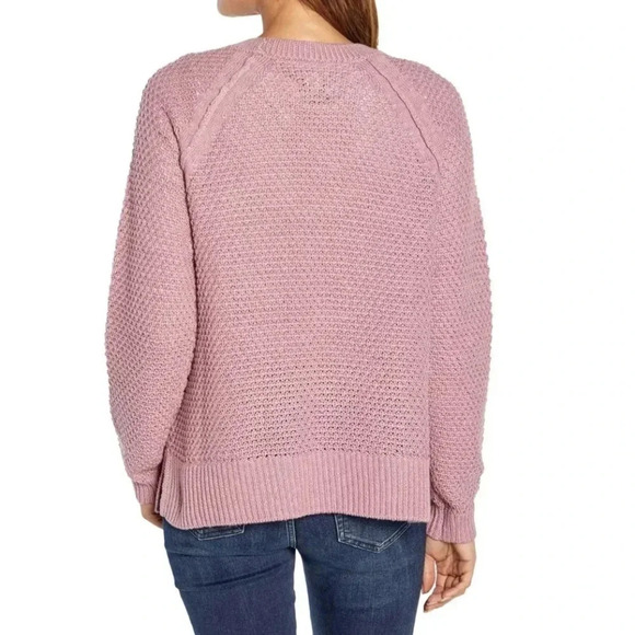 Gap Women's Textured Sweater Size 2XL Orchid Haze - Picture 2 of 9